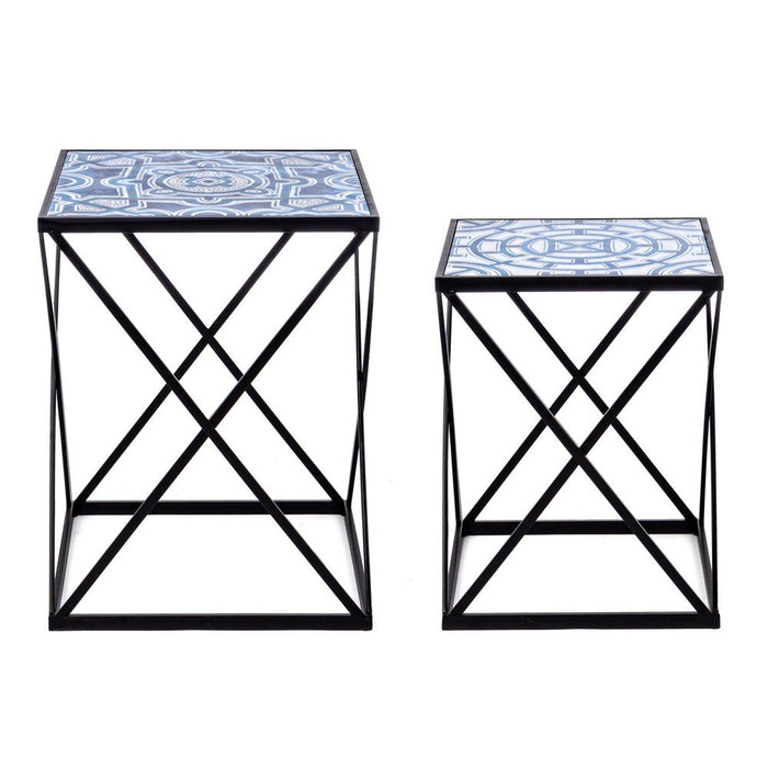 Tavolini Nero Stile Moderno da Interno - DECLAN