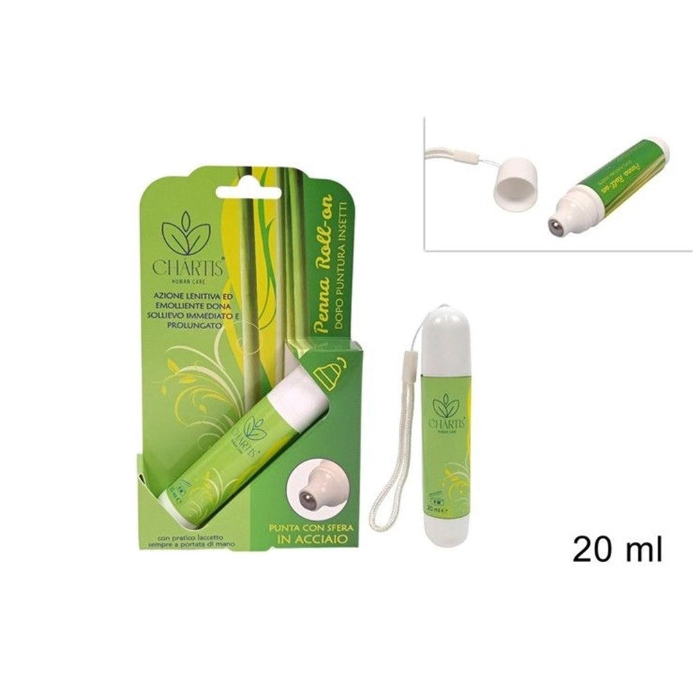 Trade Shop - Set 12pz Penna Roll-on Dopopuntura Da 20ml Azione Lenitiva Emolliente Con Laccetto 671603a -