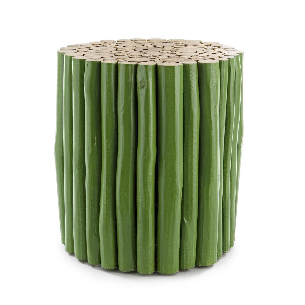 Tavolino in Teak Verde Rustico da Esterno - DANTE