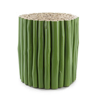 Tavolino in Teak Verde Rustico da Esterno - DANTE