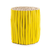 Tavolino in Teak Giallo Moderno da Interno - DANTE