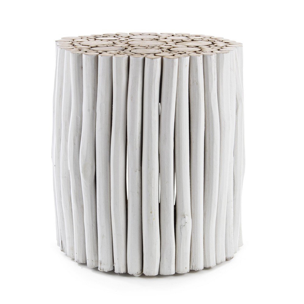 Tavolino in Legno Bianco Rustico da Interno - DANTE