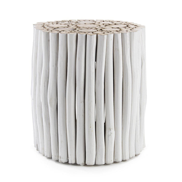 Tavolino in Legno Bianco Rustico da Interno - DANTE