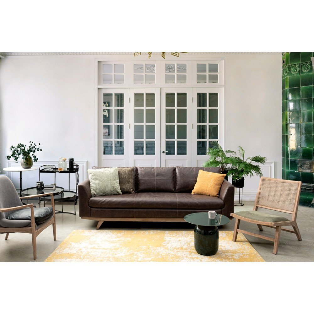 Carrello Vetro Nero Stile Industriale da Interno - DAMON