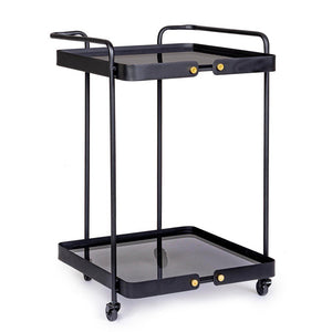 Carrello Vetro Nero Industriale da Interno - DAMON