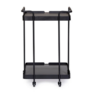 Carrello Vetro Nero Industriale da Interno - DAMON