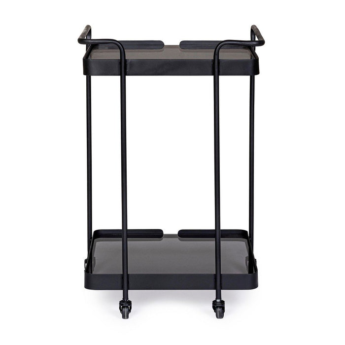 Carrello Vetro Nero Industriale da Interno - DAMON