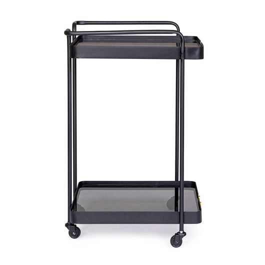 Carrello Vetro Nero Industriale da Interno - DAMON