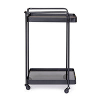 Carrello Vetro Nero Industriale da Interno - DAMON