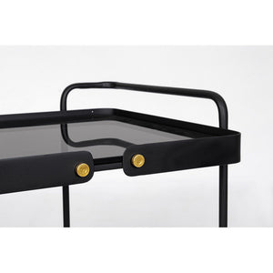 Carrello Vetro Nero Industriale da Interno - DAMON