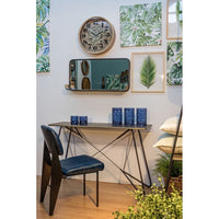 Set 2 Sedie Vintage Poliestere Blu Industrial da Interno - DAISY