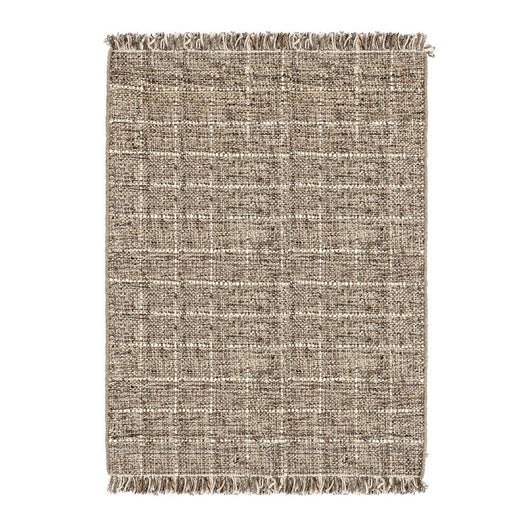 Tappeto Tessuto Beige Boho da Interno - COX Dimensione: 140x200, Colore: Marrone