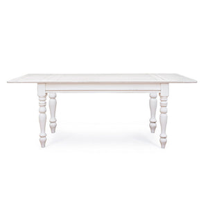Tavolo Allungabile Legno Bianco Rustico da Interni 240x90 - CORINNE