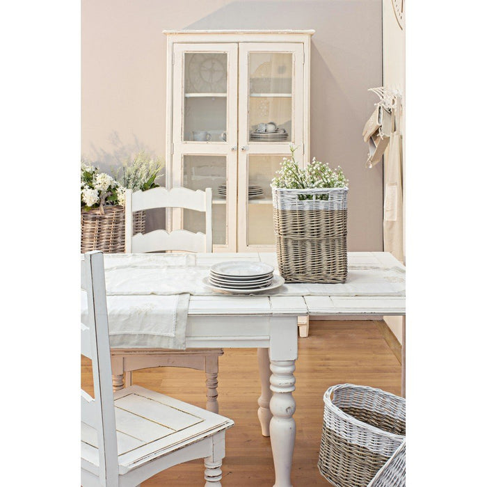 Tavolo Allungabile Legno Bianco Rustico da Interni 240x90 - CORINNE