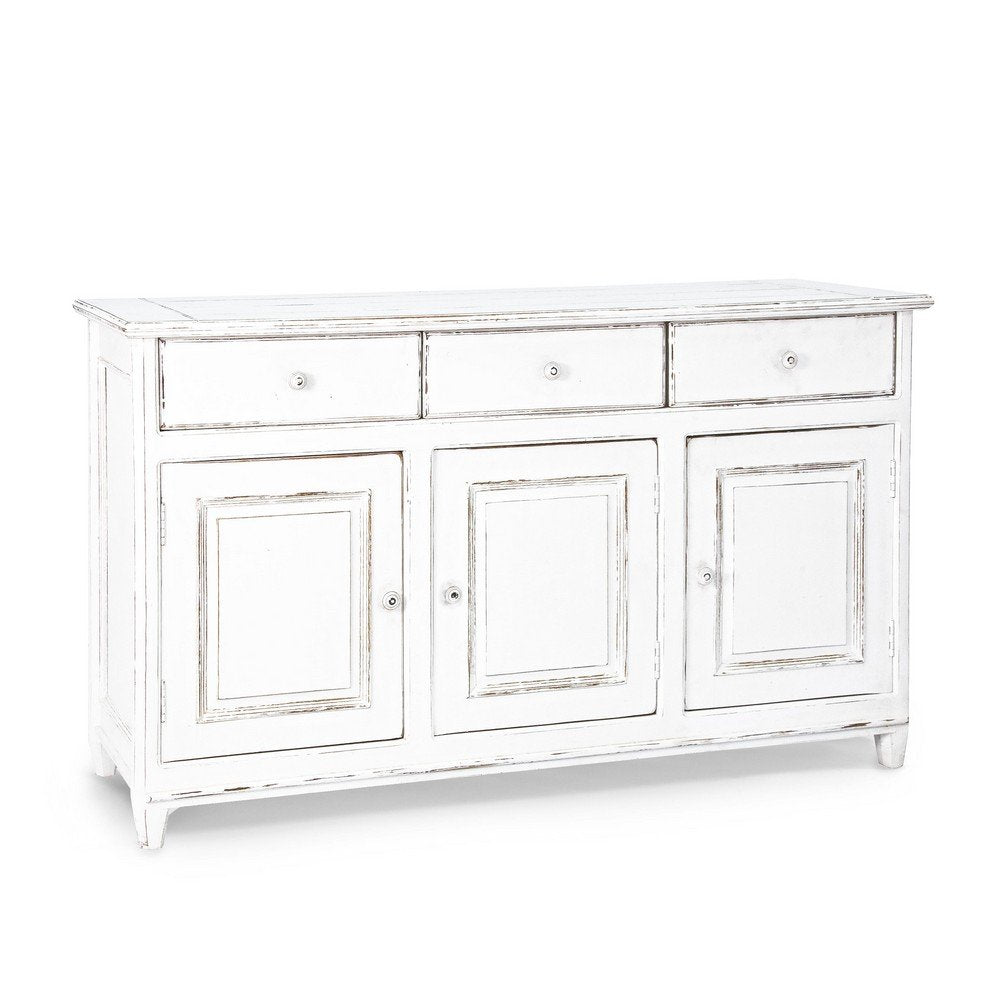 Credenza Legno Bianco Rustico da Interno - CORINNE