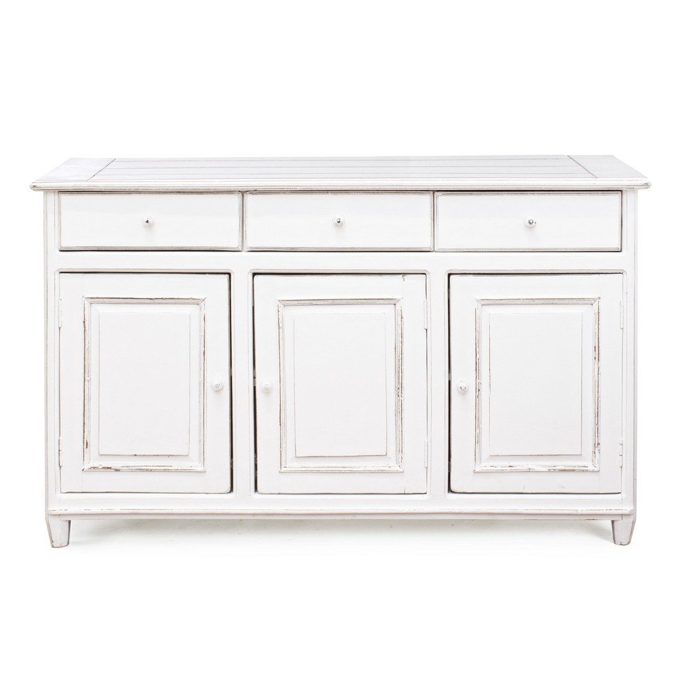 Credenza Legno Bianco Rustico da Interno - CORINNE