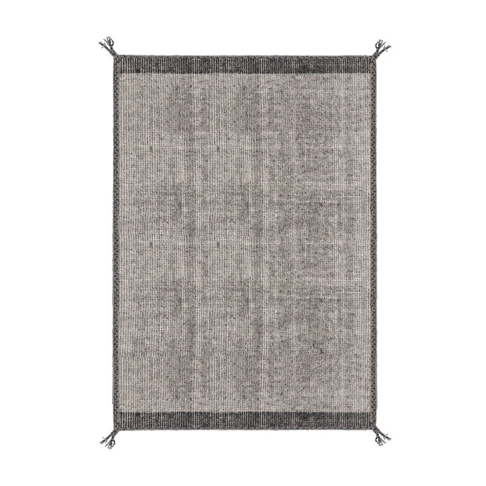 Tappeto Artigianale Tessuto Grigio Moderno da Interno - COOPER Dimensione: 140x200, Colore: Grigio