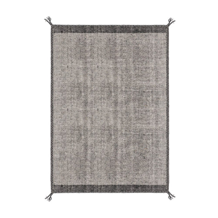 Tappeto Artigianale Tessuto Grigio Moderno da Interno - COOPER Dimensione: 140x200, Colore: Grigio