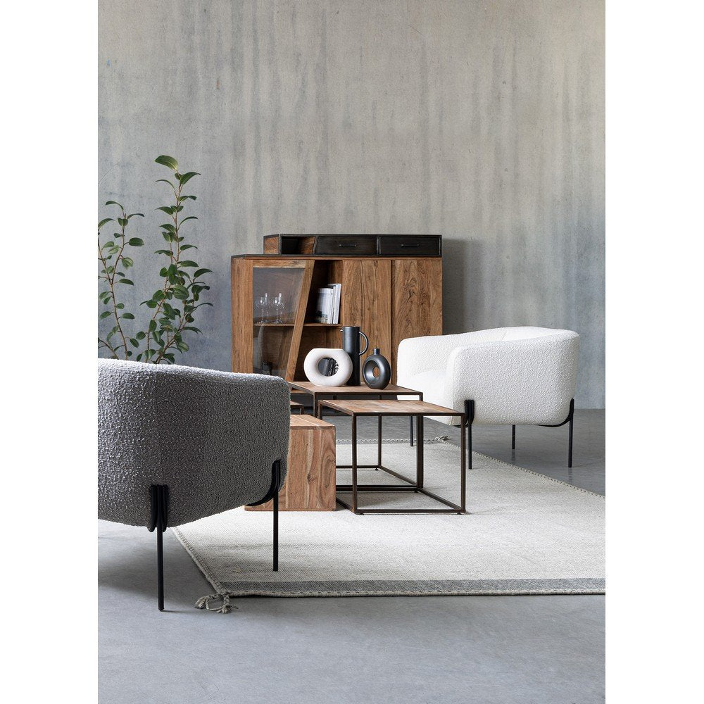 Tappeto Tessuto Beige Moderno da Interno 200x300 cm - COOPER