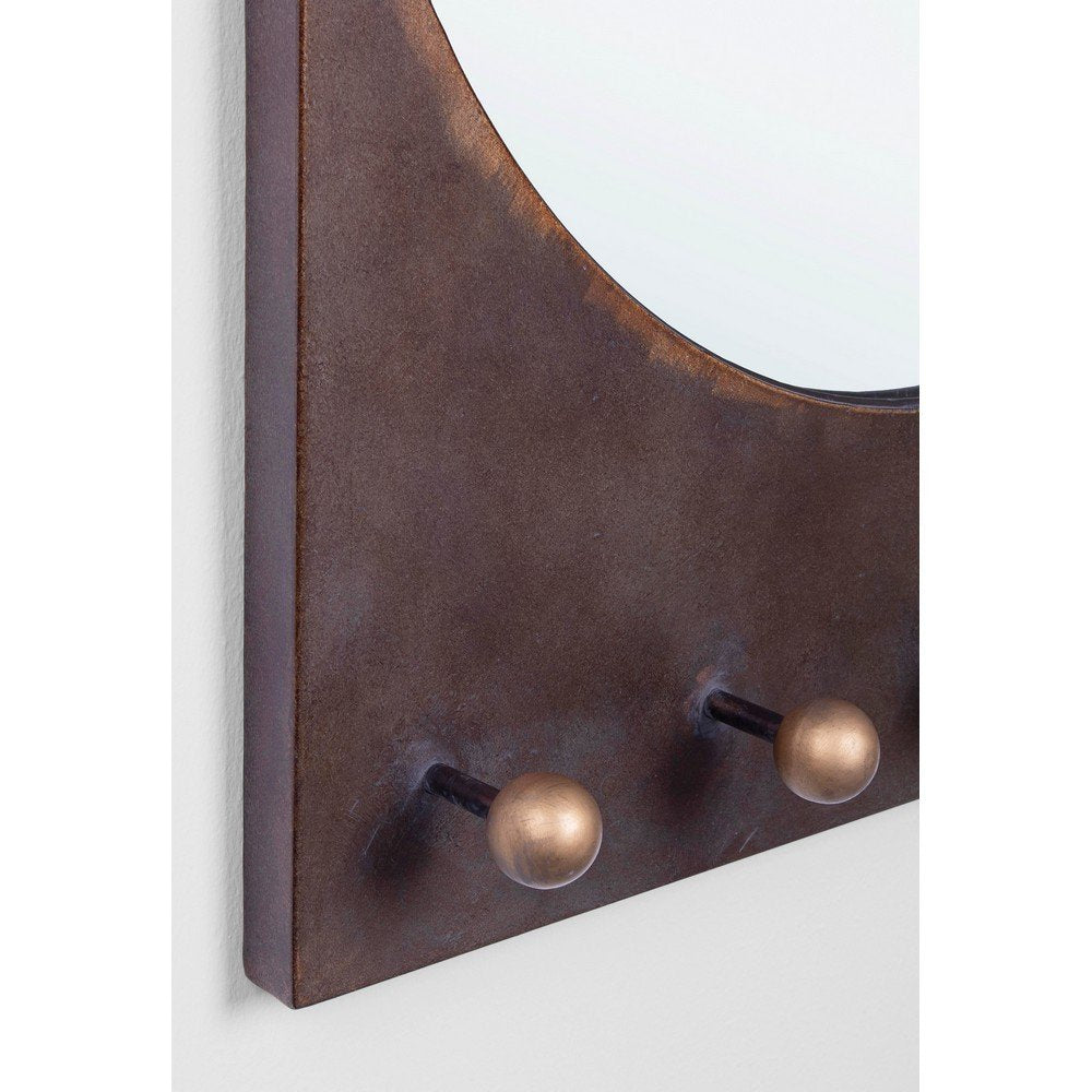 Set 2 Specchi Acciaio Stile Industriale da Parete - COLLINS