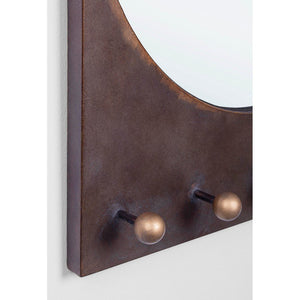 Set 2 Specchi Acciaio Stile Industriale da Parete - COLLINS