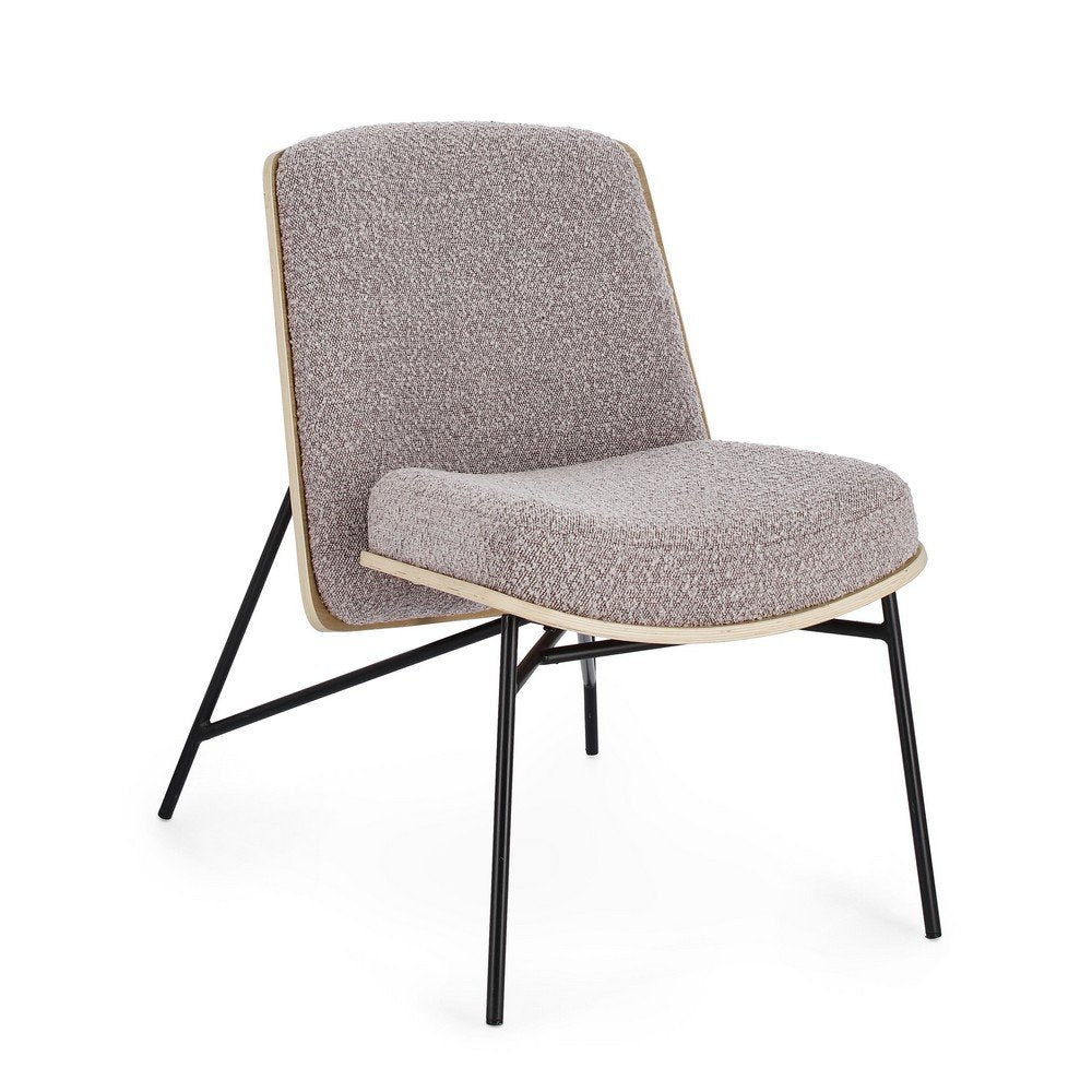 Poltrona Design Legno Grigio Moderno da Interno - CLIFF Colore: Grigio