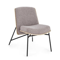 Poltrona Design Legno Grigio Moderno da Interno - CLIFF Colore: Grigio