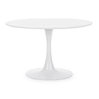 Tavolo Legno Nero Moderno da Interno 120 cm - CLEO Colore: Bianco