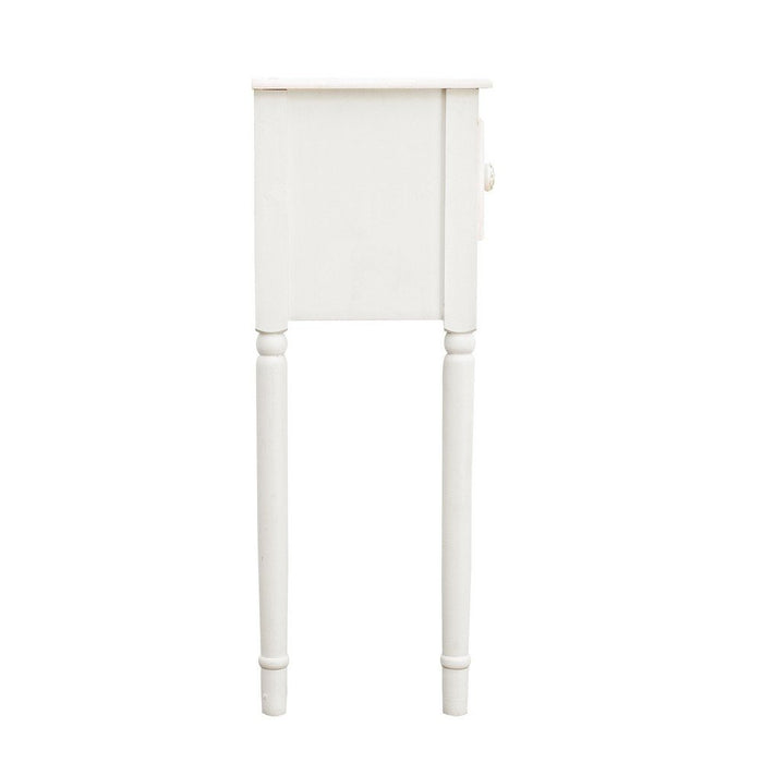 Set 2 Porta Lampada Legno Bianco Rustico da Interno - CLARA