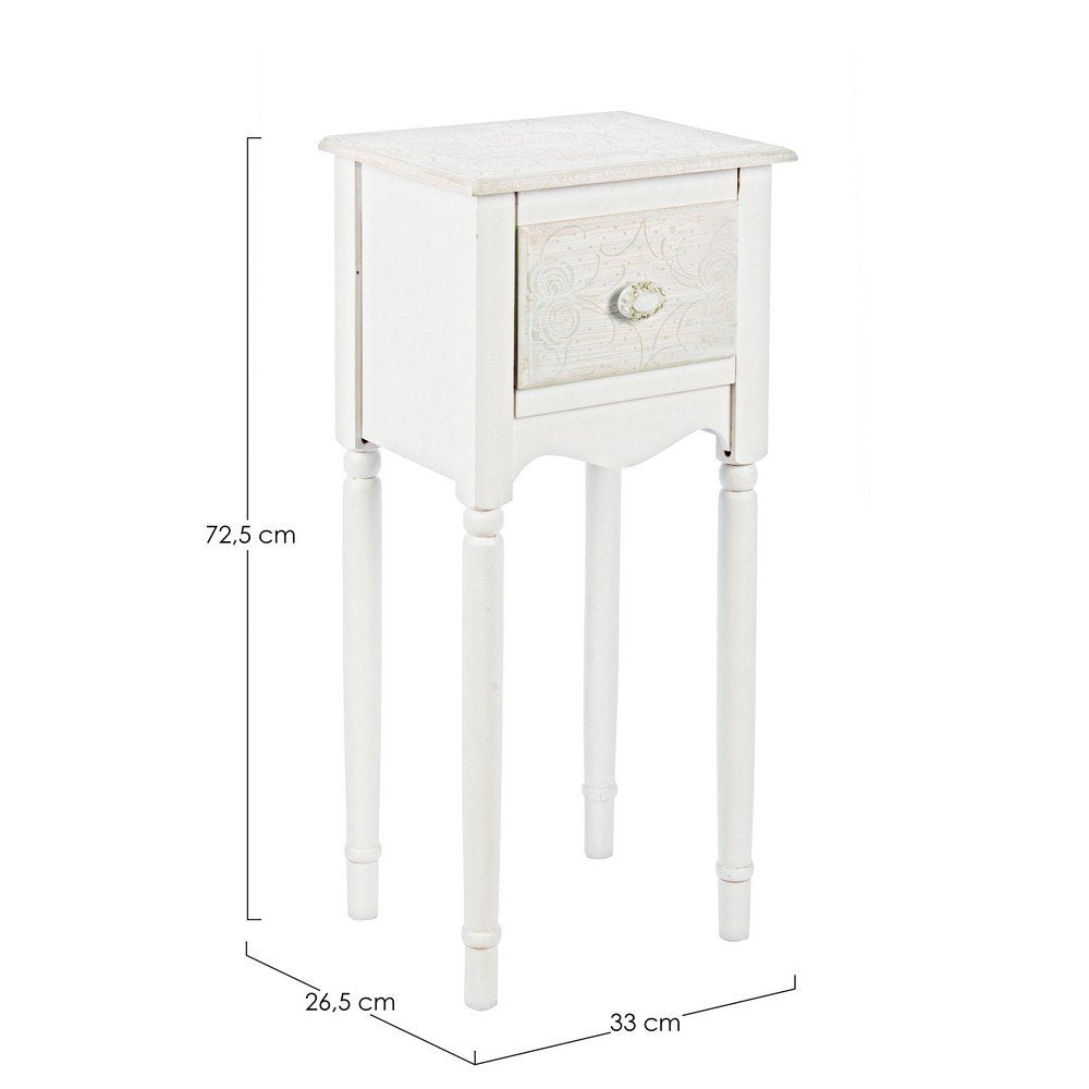 Set 2 Porta Lampada Legno Bianco Rustico da Interno - CLARA