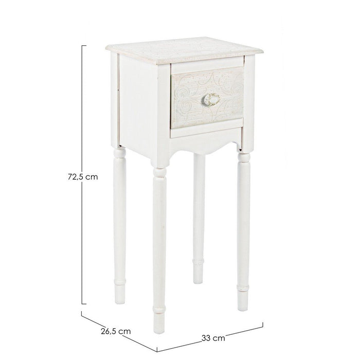 Set 2 Porta Lampada Legno Bianco Rustico da Interno - CLARA