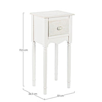 Set 2 Porta Lampada Legno Bianco Rustico da Interno - CLARA