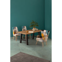 Poltrona Patchwork Tessuto Multicolore Boho da Interno - CHRISTOPHER