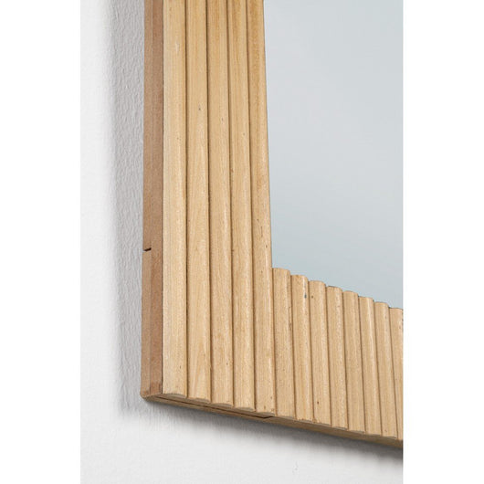 Specchio Rettangolare Legno Marrone Rustico da Parete 60x80 - CHARLOTTE