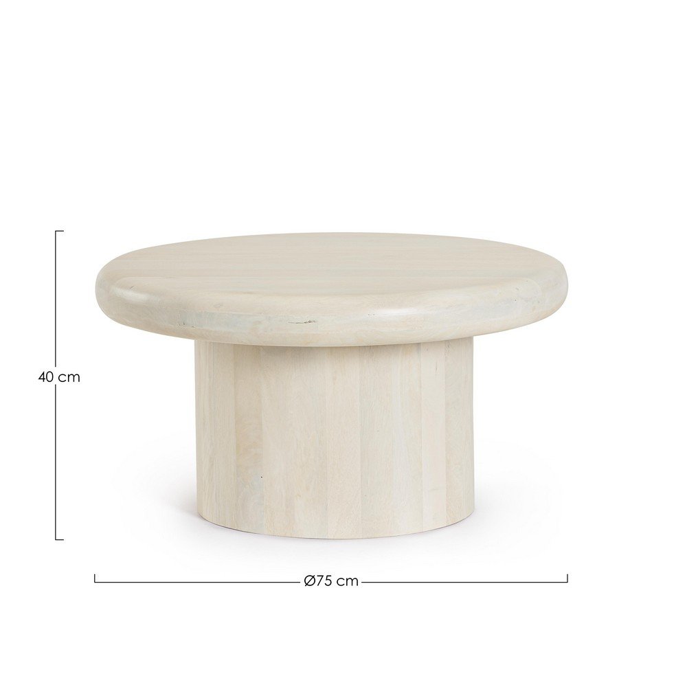 Tavolino Legno Marrone Moderno da Interno 75 cm - CELESTIAL