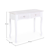 Consolle Legno Bianco Stile Classico da Interno - CAROLINE