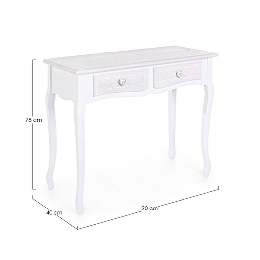 Consolle Legno Bianco Stile Classico da Interno - CAROLINE