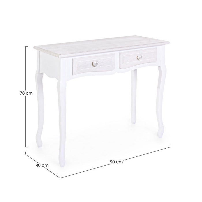 Consolle Legno Bianco Stile Classico da Interno - CAROLINE