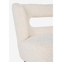 Divano 2 Posti in Bouclé Bianco Moderno da Interno - CARMEN