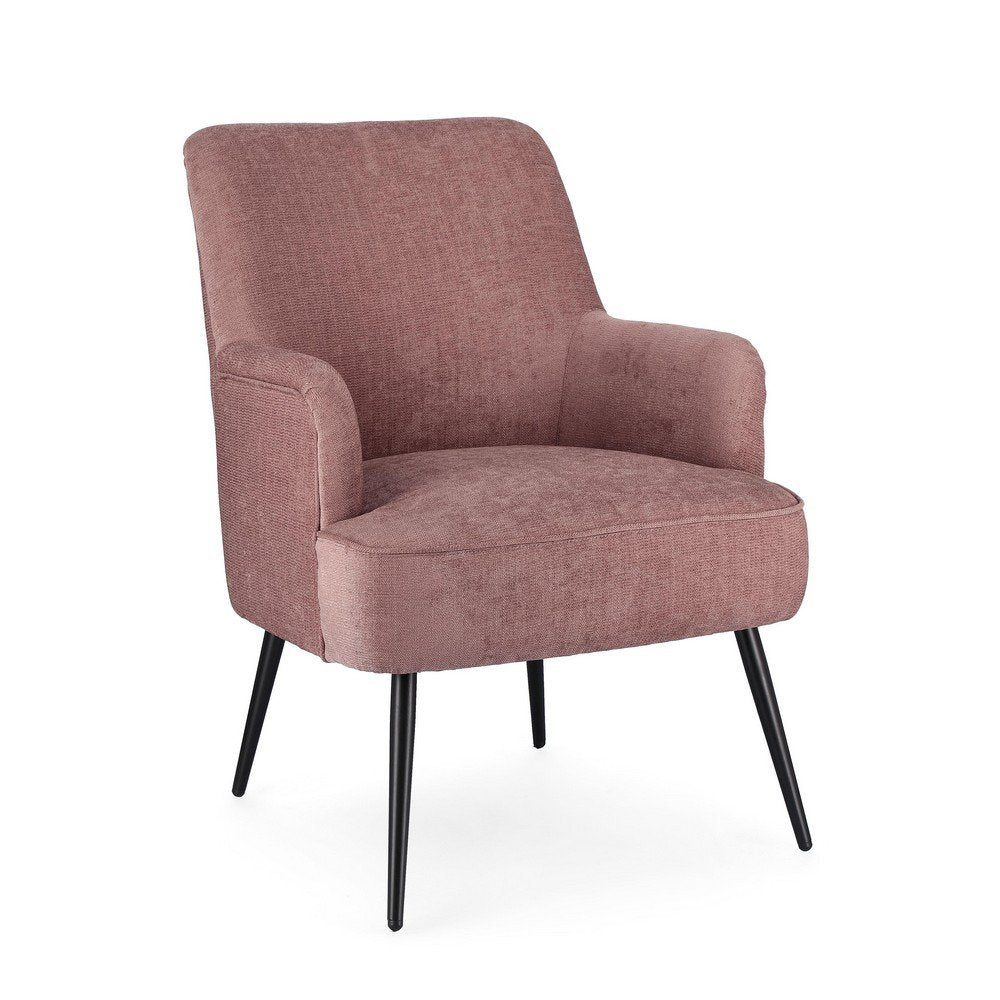 Poltrona Tessuto Marrone Moderno da Interno - CALEB Colore: Rosa