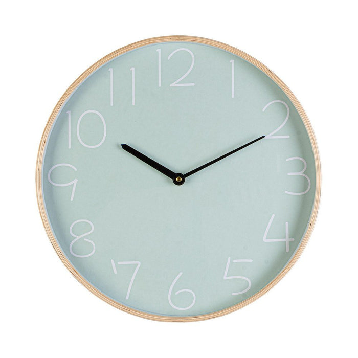 Orologio da Parete Legno Tortora Moderno 30 cm - BRILLO Colore: Verde