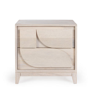 Comodino Legno Marrone Moderno da Interno - BRIELLE