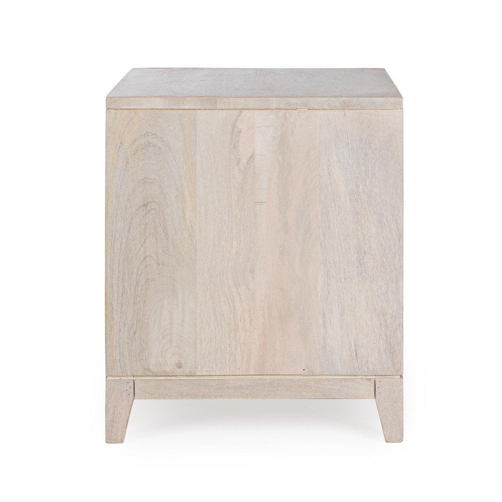 Comodino Legno Marrone Moderno da Interno - BRIELLE