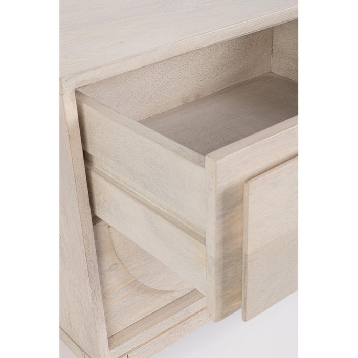 Comodino Legno Marrone Moderno da Interno - BRIELLE