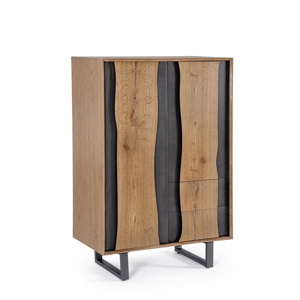 Mobile Alto Legno Naturale Industriale da Interno - BRAMBLE