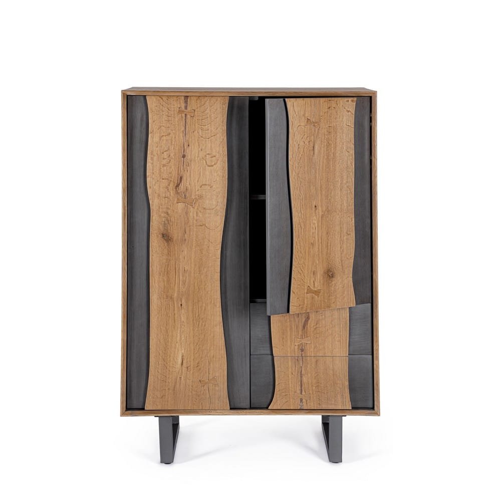 Mobile Alto Legno Naturale Industriale da Interno - BRAMBLE