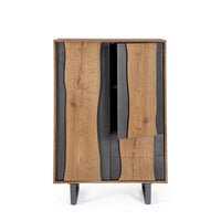 Mobile Alto Legno Naturale Industriale da Interno - BRAMBLE