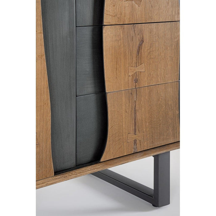 Mobile Alto Legno Naturale Industriale da Interno - BRAMBLE