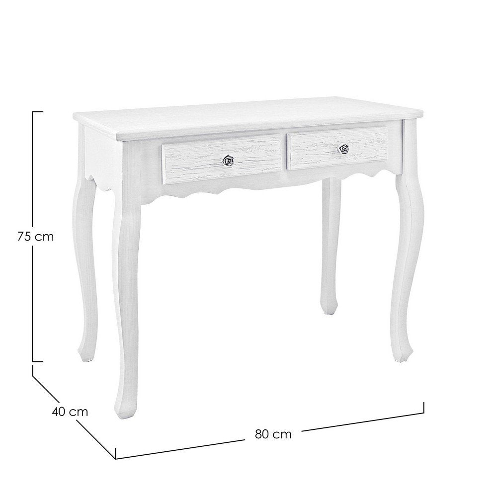 Consolle Legno Bianco Rustico da Interno - BLAINE