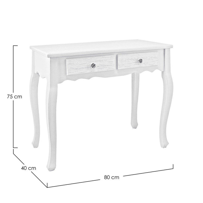 Consolle Legno Bianco Rustico da Interno - BLAINE